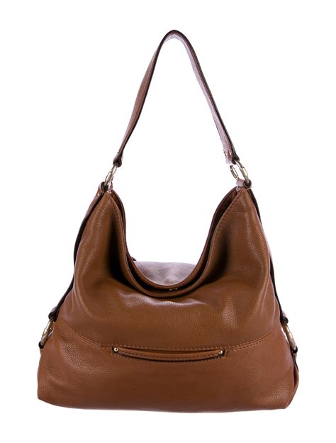 michael kors leatherboho bag|Michael Kors genuine leather handbags.